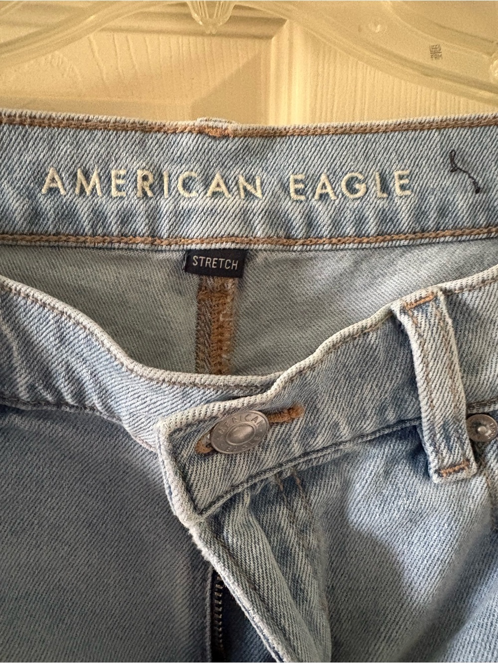 American Eagle Super High Rise Straight Long Jeans - Picture 5 of 6